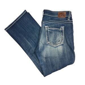 BKE Payton Jeans Womens 29 Stretch Blue Low Rise 24” Inseam‎ Buckle BWX2737A
